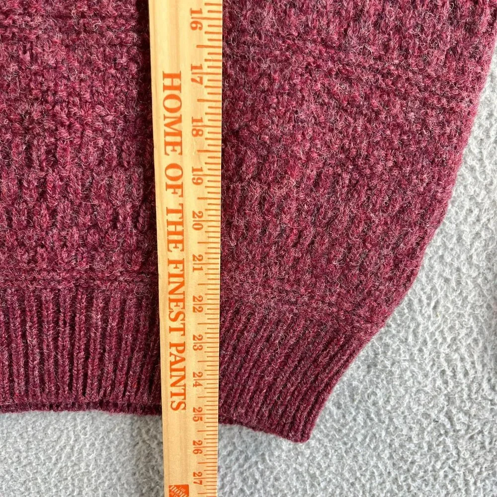 NEW Vintage J. Crew Sweater Mens Extra Large Red Oarsman Shetland Fisherman USA‎